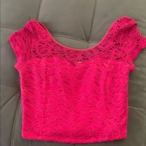 Lace crop top